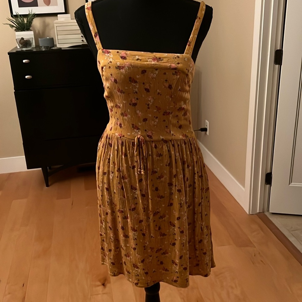 YELLOW FLORAL DRESS